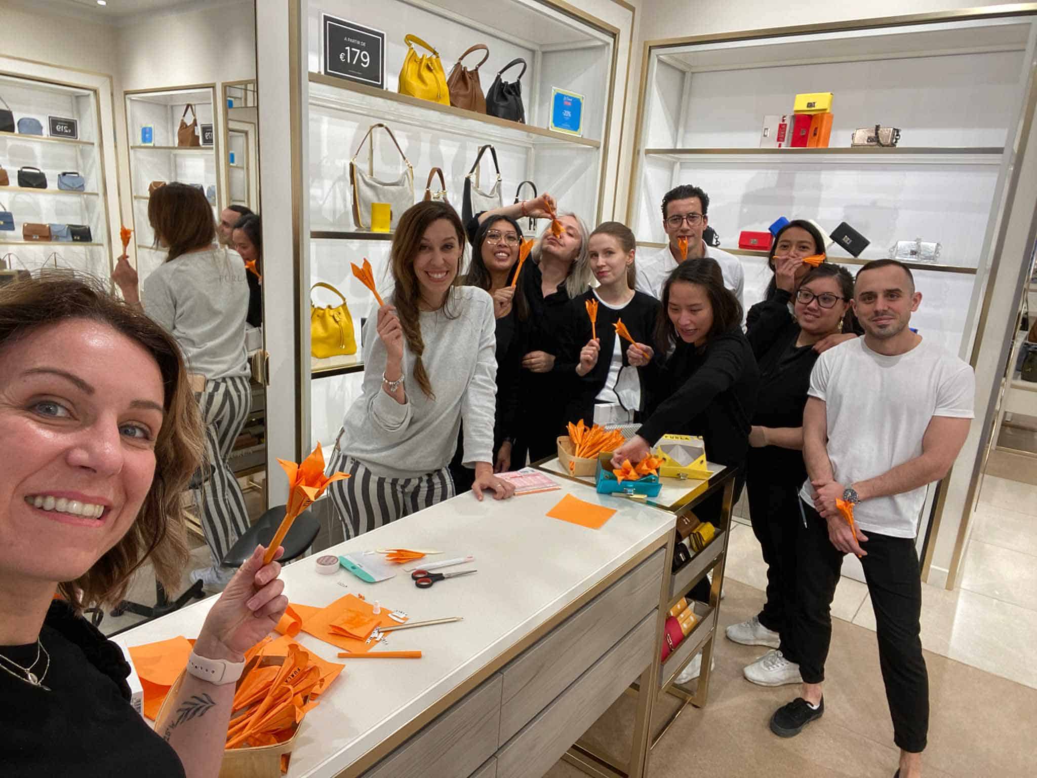 A Sea of Flowers with Furla
