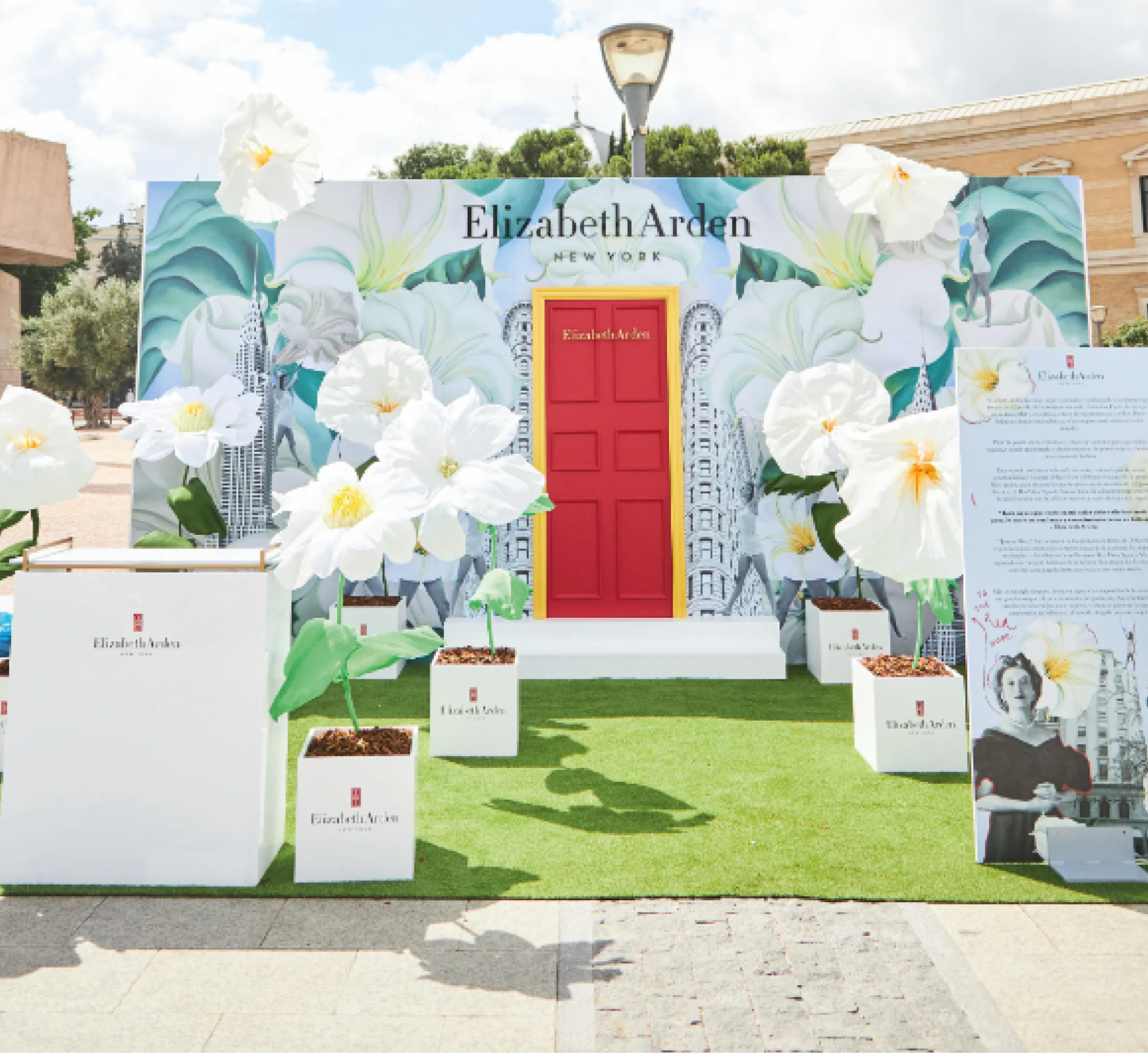 Flores gigantes de papel