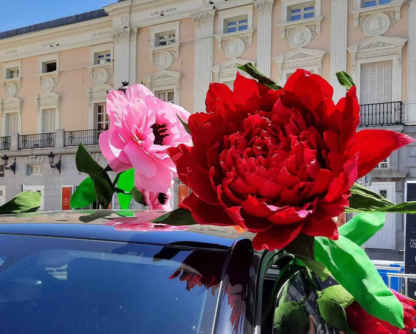 Giant Flower Art Intervention for the DS3 Crossback