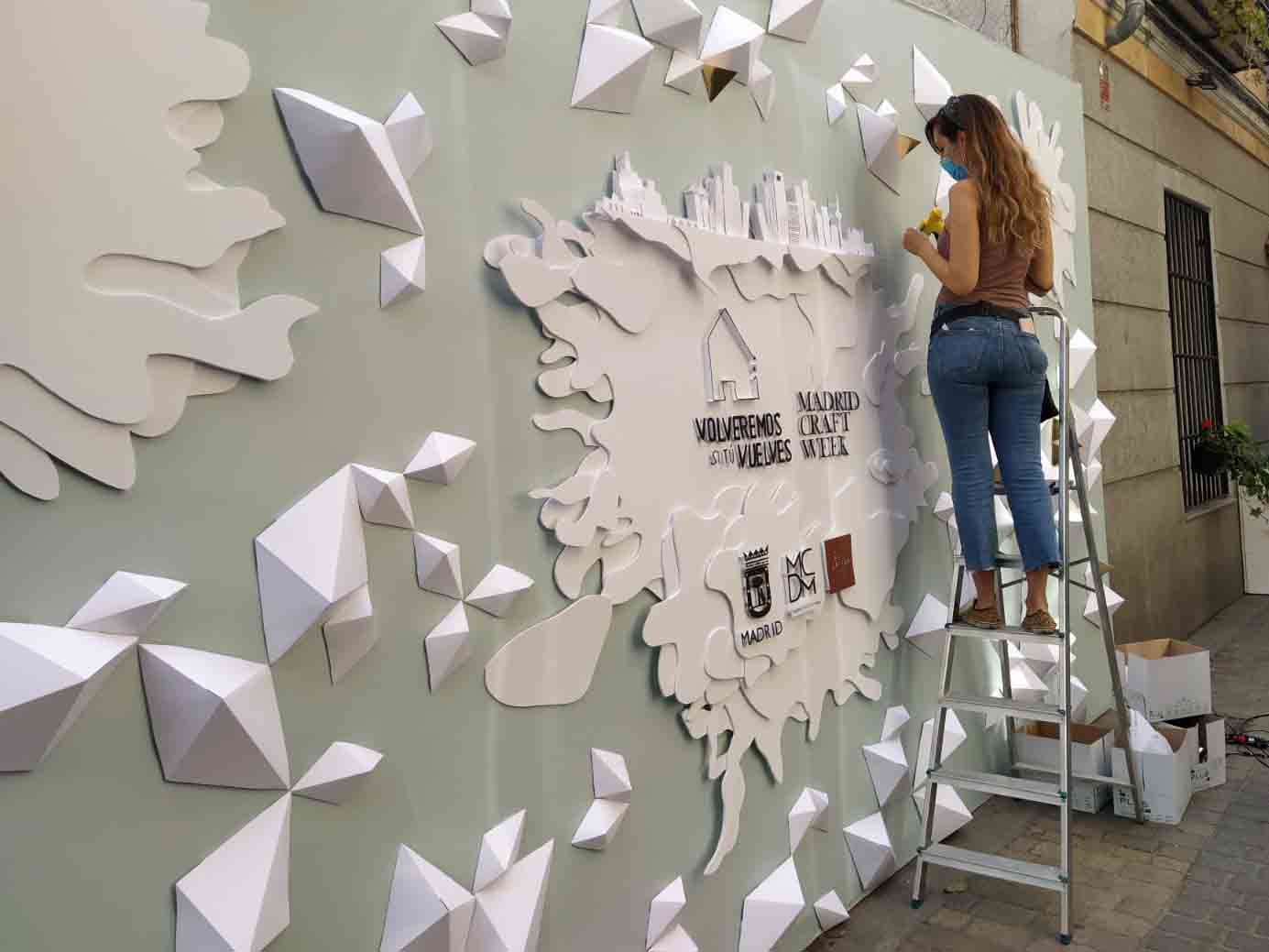 Madrid Craft Week Mural for Madrid City Council – We’ll Be Back If You Come Back