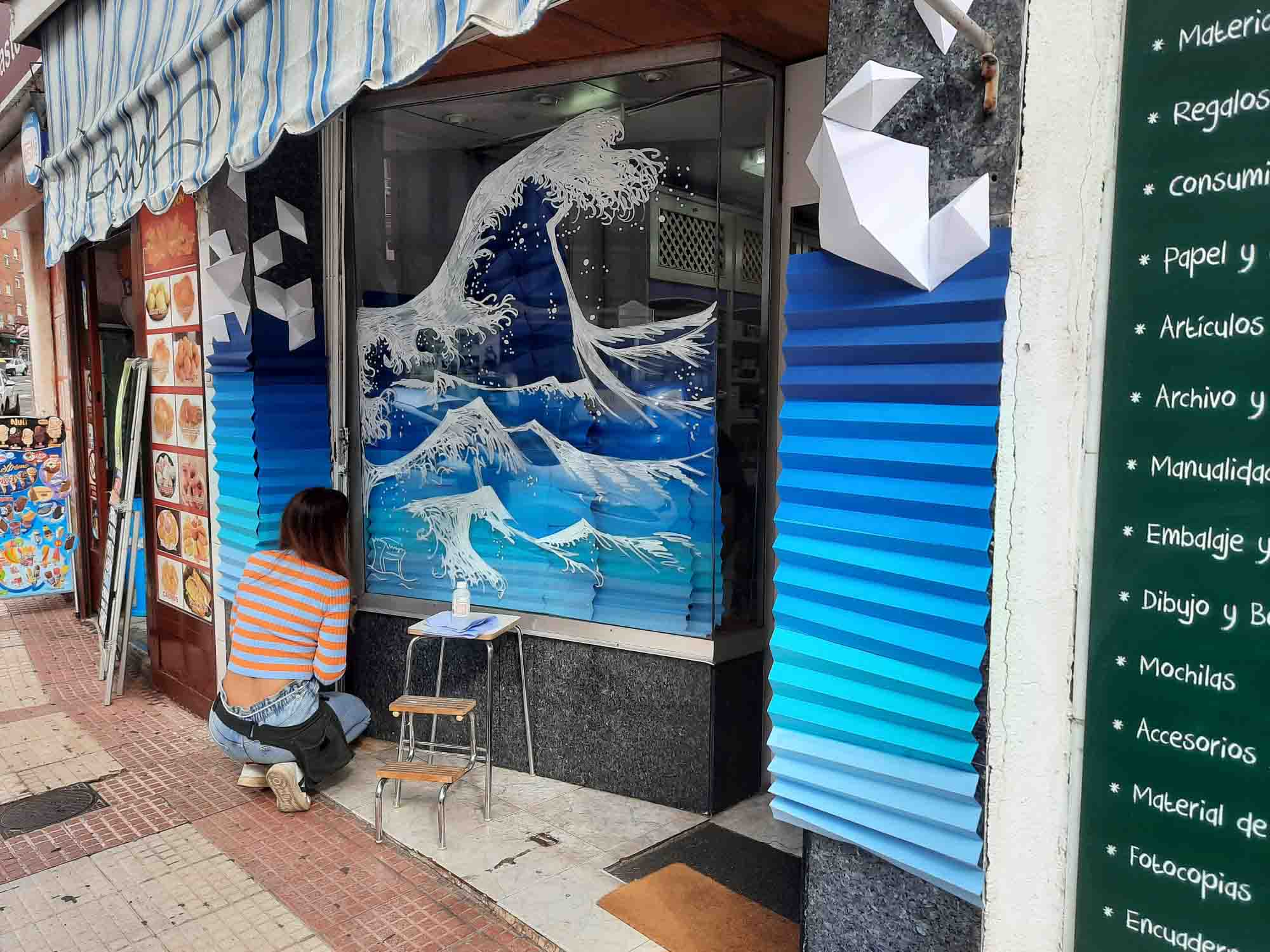 CREA Alcobendas: «Wave of Solidarity» in Marker and Paper