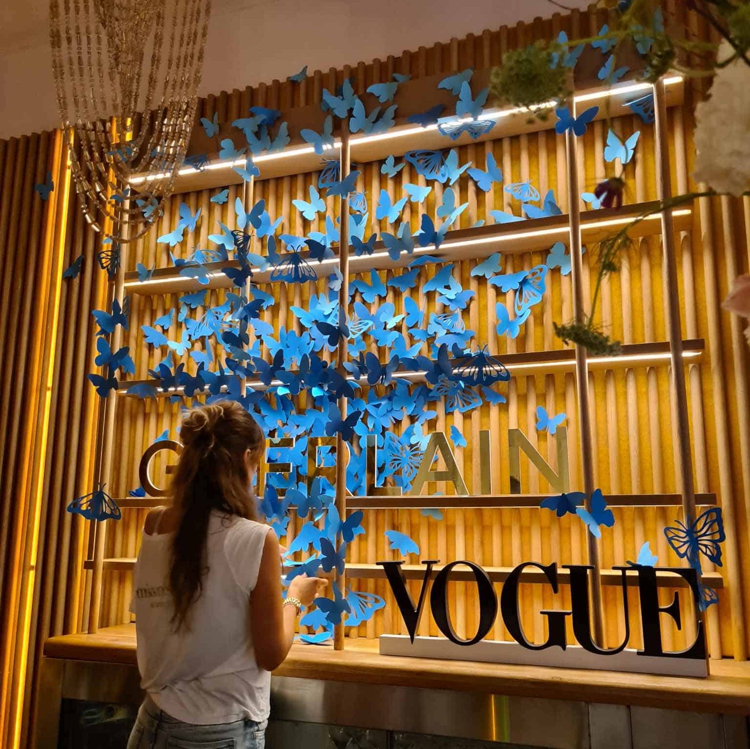 mariposas de papel para un evento