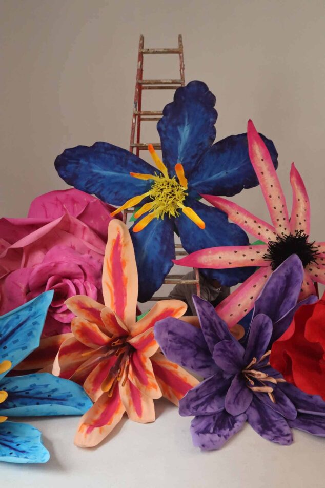 Missmsmith arte en papel flores gigantes