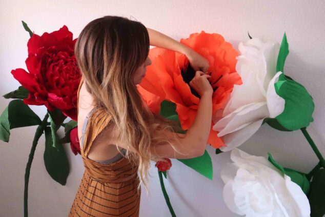 Flores gigantes papel crepe missmsmith cartotecnica rossi madrid craft week ds 8