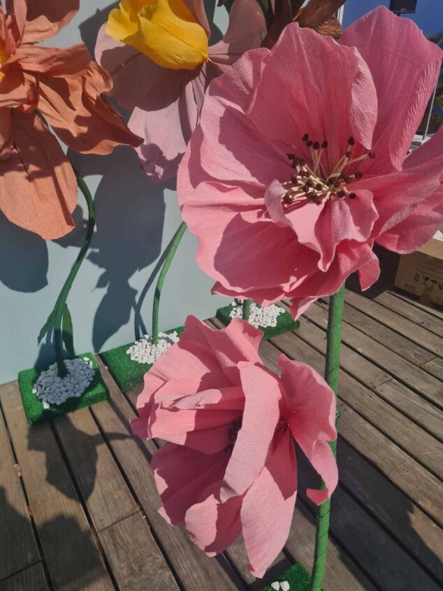 Flores gigantes papel Missmsmith