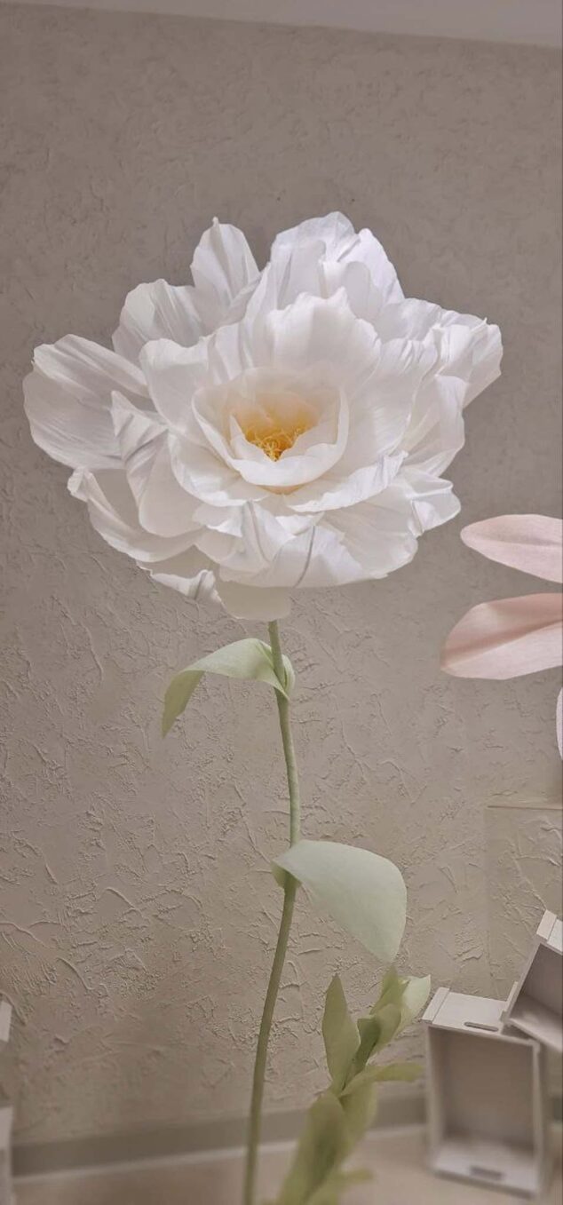 Flores gigantes papel crepe Missmsmith arte en papel Jo malone